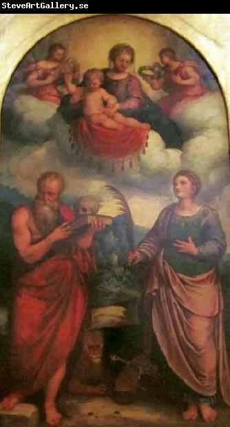 Girolamo Troppa Madonna and Child in glory with